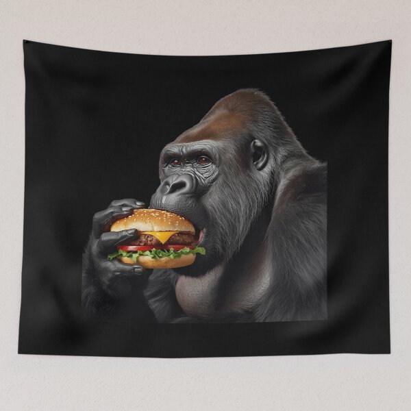 Item preview, Urban Jungle Feast – Gorilla Burger Attack designed and sold by Art-Design-EM.