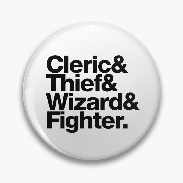 Item preview, Cleric & Thief & Wizard & Fighter | Classic RPG Classes Shirt designed and sold by AlsoAmpersands.