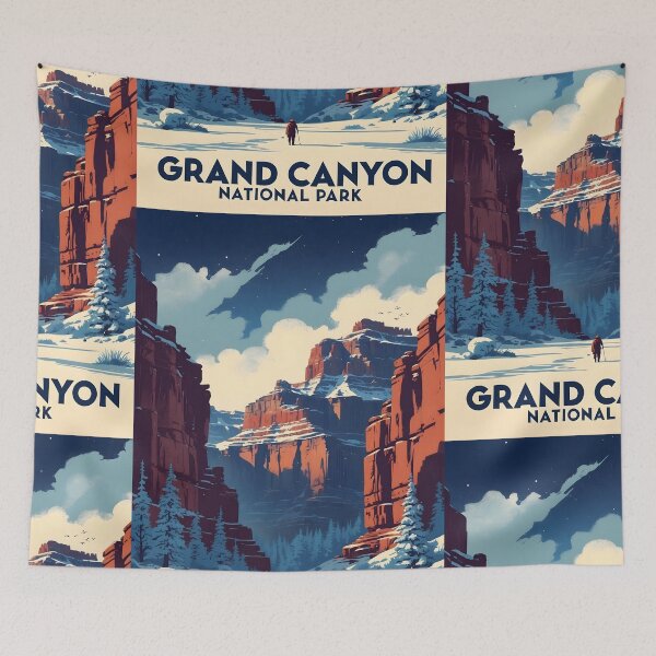 Item preview, Grand Canyon National Park Winter USA Vintage Travel Tourism  designed and sold by TravelersGems.