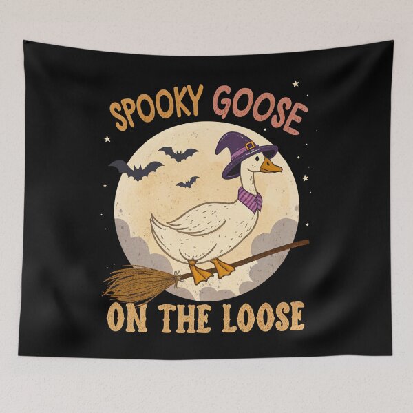 Item preview, Retro Spooky Goose On The Loose - Witch Goose designed and sold by Realupp.