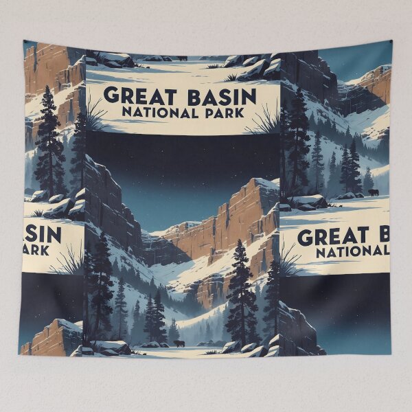 Item preview, Great Basin National Park Winter USA Vintage Travel Tourism  designed and sold by TravelersGems.