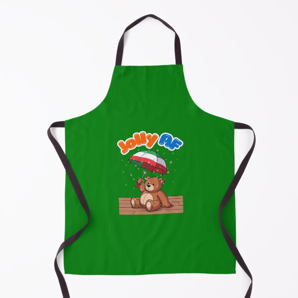 Item preview, Jolly AF – Festive Teddy with Umbrella | Sarcastic Christmas Sparkle Humor designed and sold by Cree8if.
