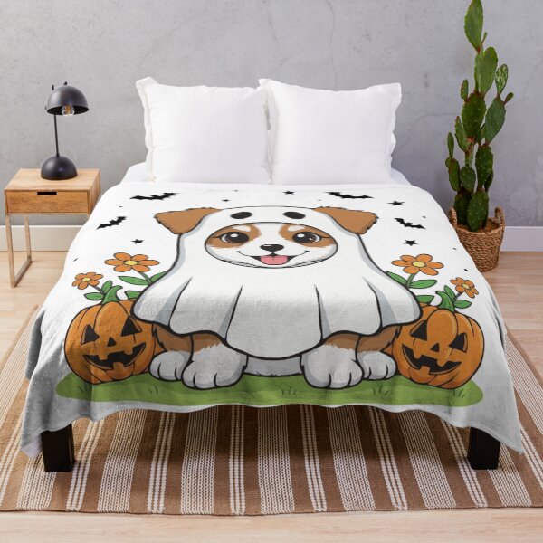 Item preview, Canaan Puppy Ghost – Cute Halloween Dog Costume designed and sold by The Real Life Symphony.