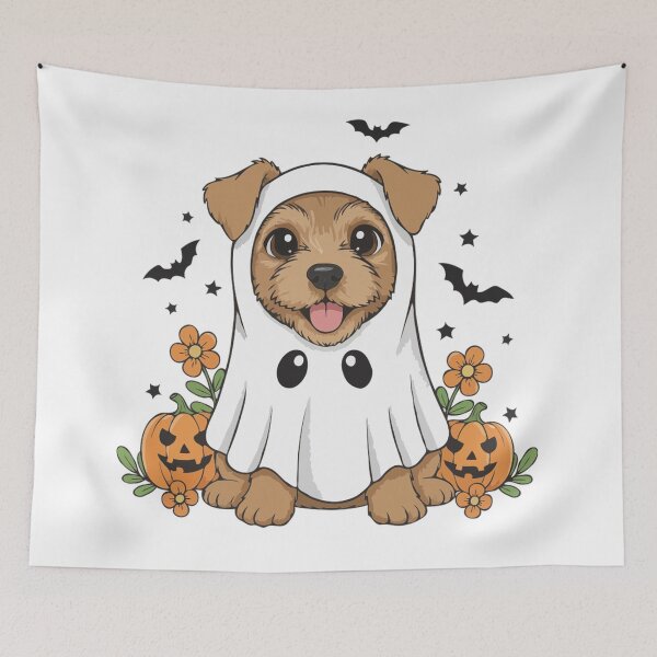 Item preview, Lakeland Terrier Puppy Ghost – Cute Halloween Dog Costume designed and sold by The Real Life Symphony.