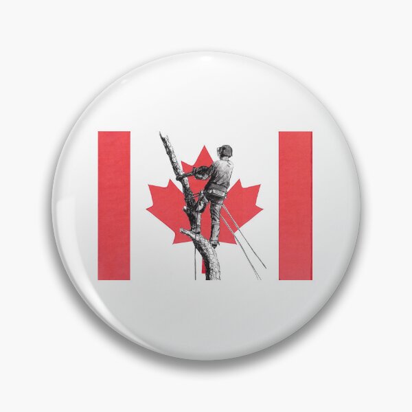 Item preview, Arborist / Tree Surgeon Canadian Flag Chainsaw gift present designed and sold by Gordon Lavender.