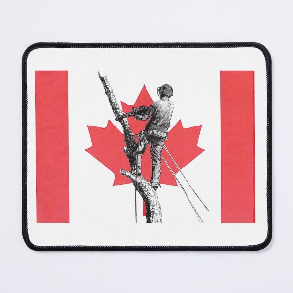 Item preview, Arborist / Tree Surgeon Canadian Flag Chainsaw gift present designed and sold by Gordon Lavender.