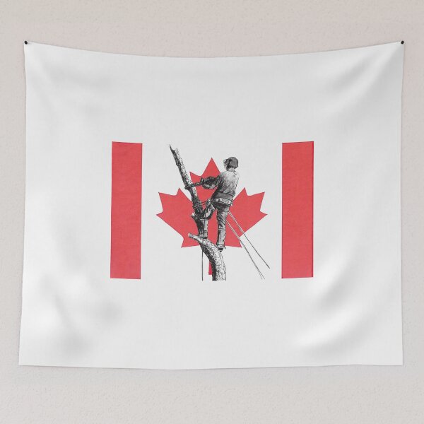 Item preview, Arborist / Tree Surgeon Canadian Flag Chainsaw gift present designed and sold by Gordon Lavender.