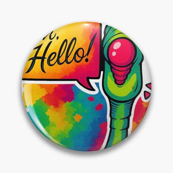 Item preview, ? Oh, Hello! – Friendly Alien  designed and sold by BIRDBRAIN86.