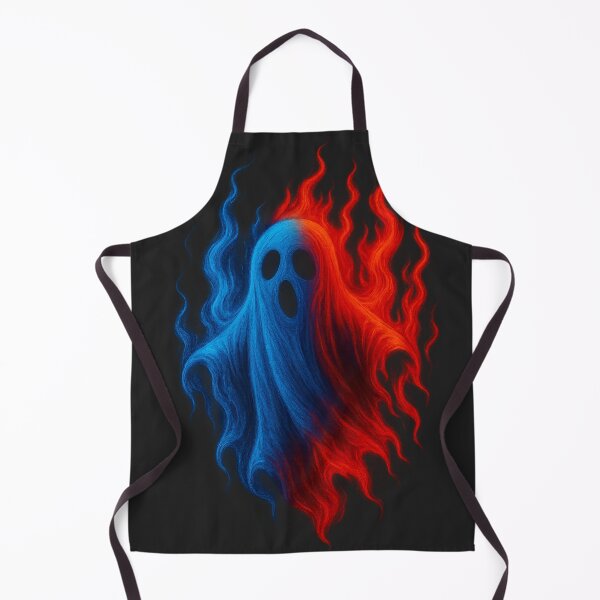 Item preview, Patriotic Flame Ghost – Red White and Blue Halloween designed and sold by ArtSpark Studio.