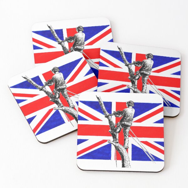 Item preview, Arborist / Tree Surgeon chainsaw Union Jack  designed and sold by Gordon Lavender.