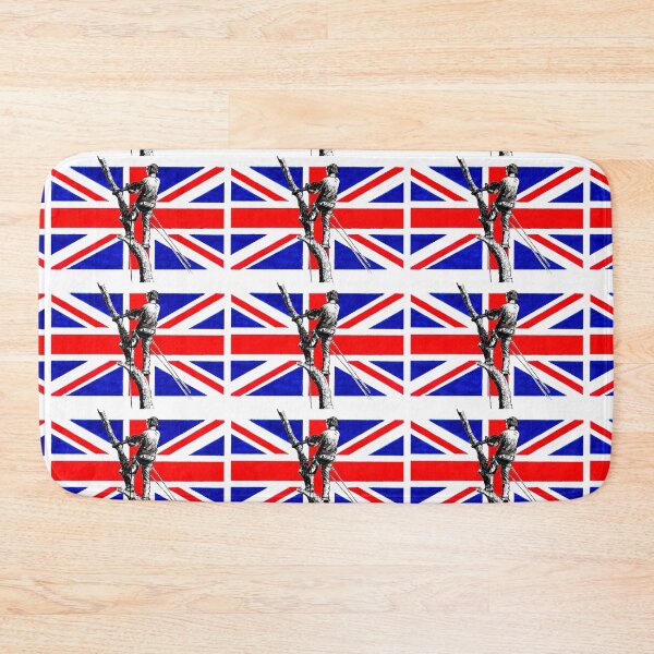 Item preview, Arborist / Tree Surgeon chainsaw Union Jack  designed and sold by Gordon Lavender.