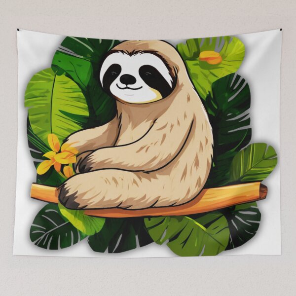 Item preview, Lazy Sloth in Action designed and sold by Zofia Sosnecka.