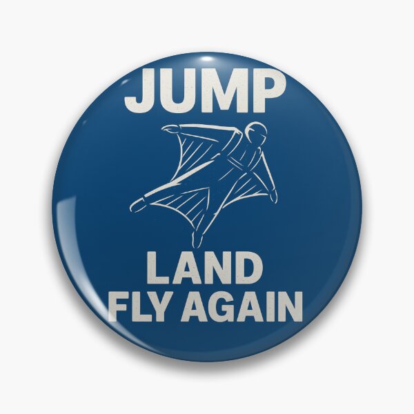Item preview, Jump Land Fly Again Realistic Wingsuit BASE Jump designed and sold by Jack’s Shirts Craft.