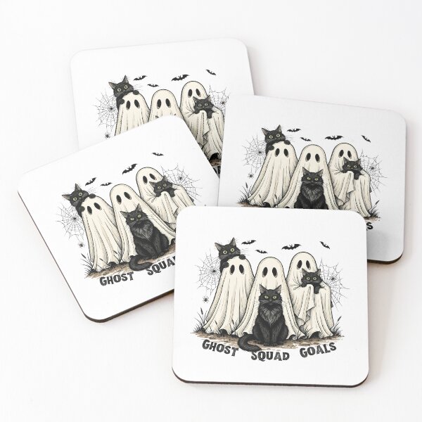 Item preview, Ghost Squad Goals – Funny Black Cat Ghost Cute Halloween Design designed and sold by Witty Kitty Creations.