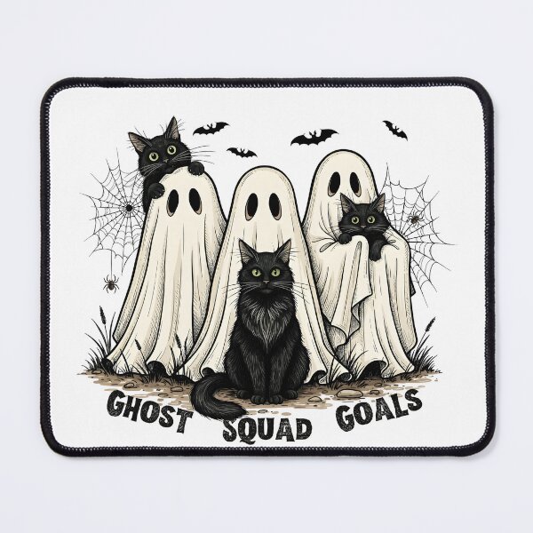 Item preview, Ghost Squad Goals – Funny Black Cat Ghost Cute Halloween Design designed and sold by Witty Kitty Creations.