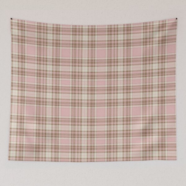 Item preview, Coquette Pink Plaid Vintage Aesthetic Pattern designed and sold by bunnyreeaa.
