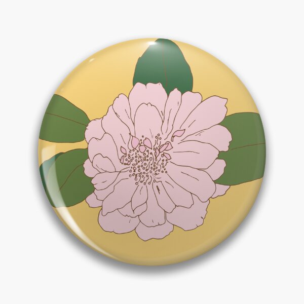 Item preview, Camellia on Mustard designed and sold by fabudesigns11.