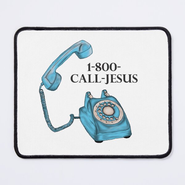 Item preview, Blue Vintage Phone (1-800-CALL-JESUS) designed and sold by Made by N8.