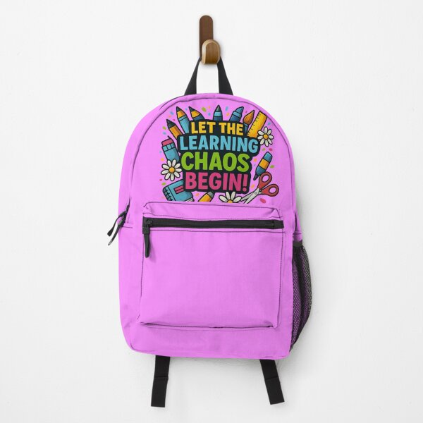 Item preview, Let the Learning Chaos Begin – Funny School Supplies Design designed and sold by Jack’s Shirts Craft.