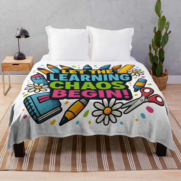 Item preview, Let the Learning Chaos Begin – Funny School Supplies Design designed and sold by Jack’s Shirts Craft.