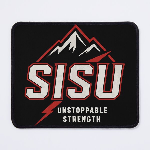 Item preview, SISU – Unstoppable Strength on Black designed and sold by Silent Watch Threads..