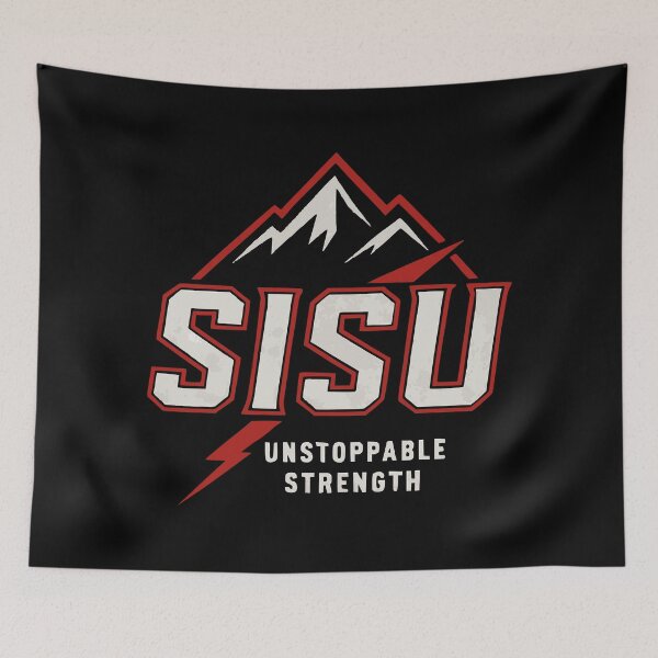Item preview, SISU – Unstoppable Strength on Black designed and sold by Silent Watch Threads..