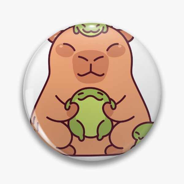 Item preview, Mr. Capybara with Frogs designed and sold by moy-zelem.