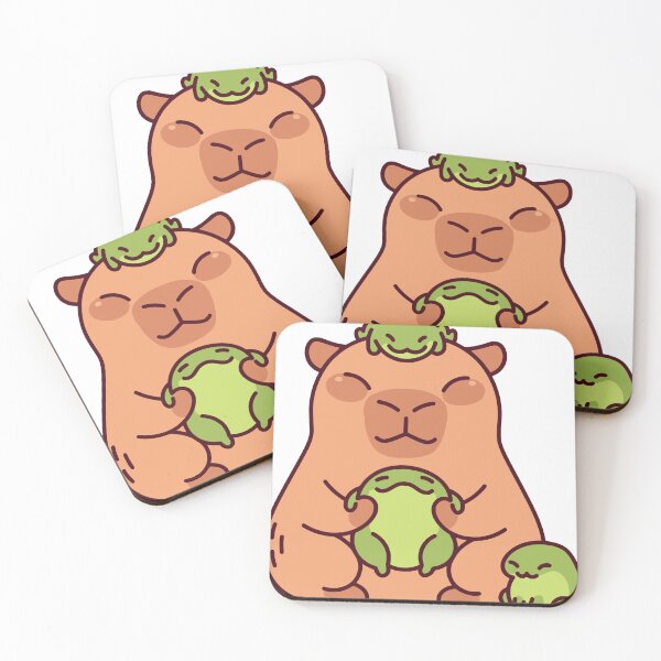 Item preview, Mr. Capybara with Frogs designed and sold by moy-zelem.