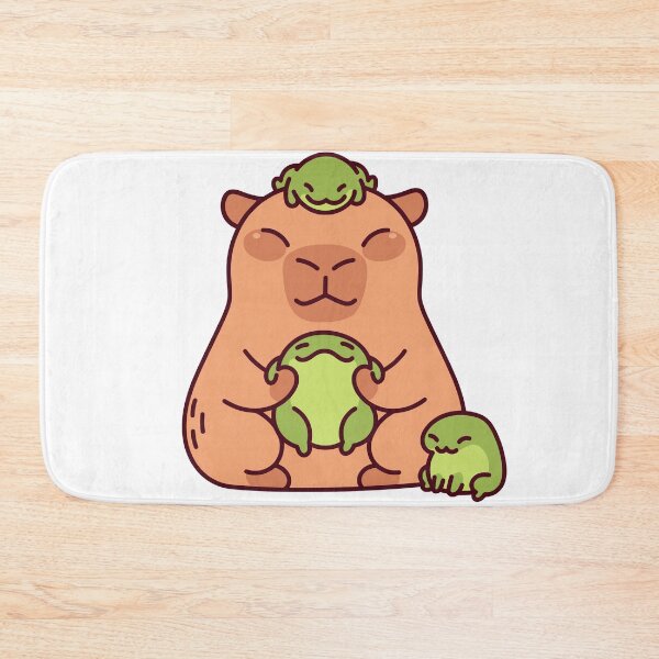 Item preview, Mr. Capybara with Frogs designed and sold by moy-zelem.