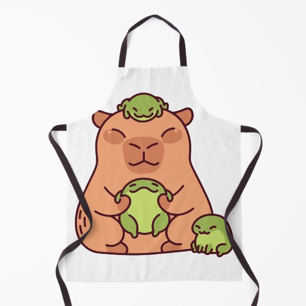 Item preview, Mr. Capybara with Frogs designed and sold by moy-zelem.