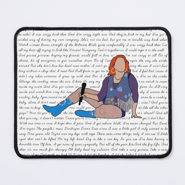 Item preview, CMAT Lyrics Portrait designed and sold by Melty Shirts.