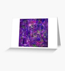 Busy Purple Greeting Card
