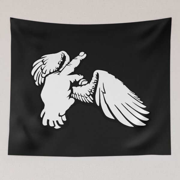 Item preview, Flying Middle Finger; designed and sold by StickerApe.