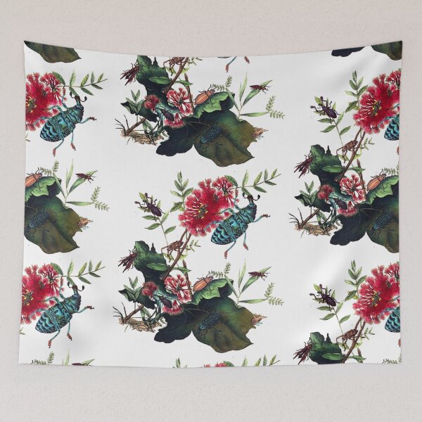 Item preview, Botanical Illustration Natural History Flowers abd Beetles  designed and sold by tarotstarostina.