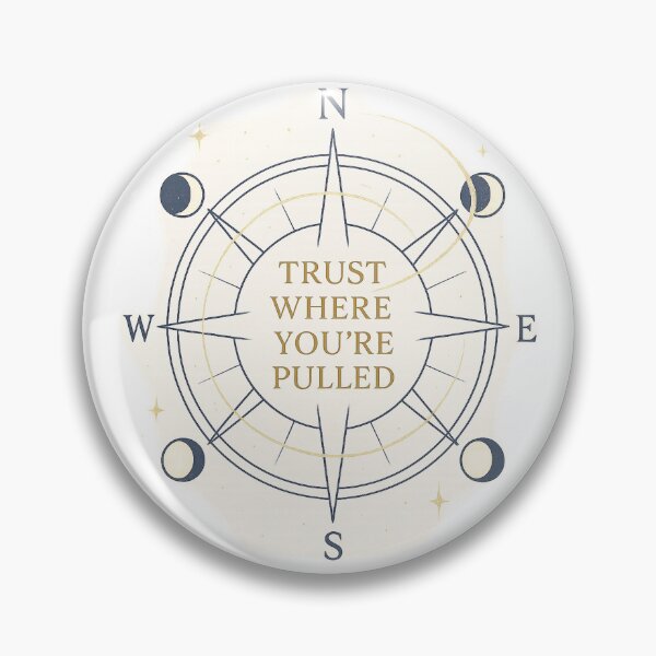 Item preview, Trust Where You’re Pulled | Celestial Compass Astrology Manifestation Art designed and sold by HerDreamCodes.