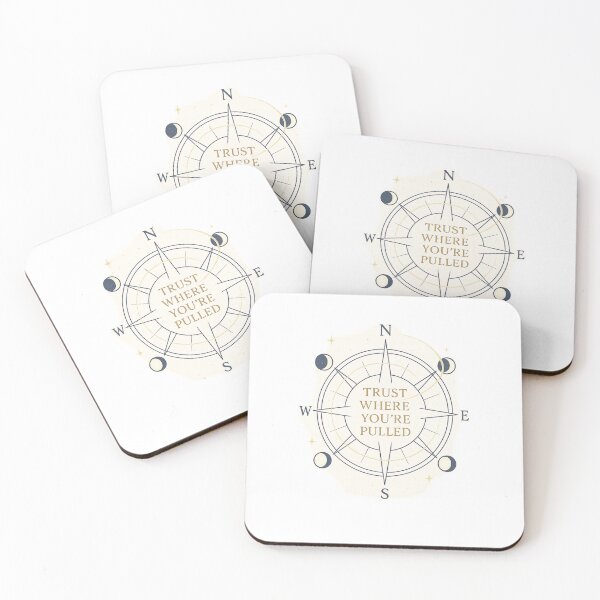 Item preview, Trust Where You’re Pulled | Celestial Compass Astrology Manifestation Art designed and sold by HerDreamCodes.