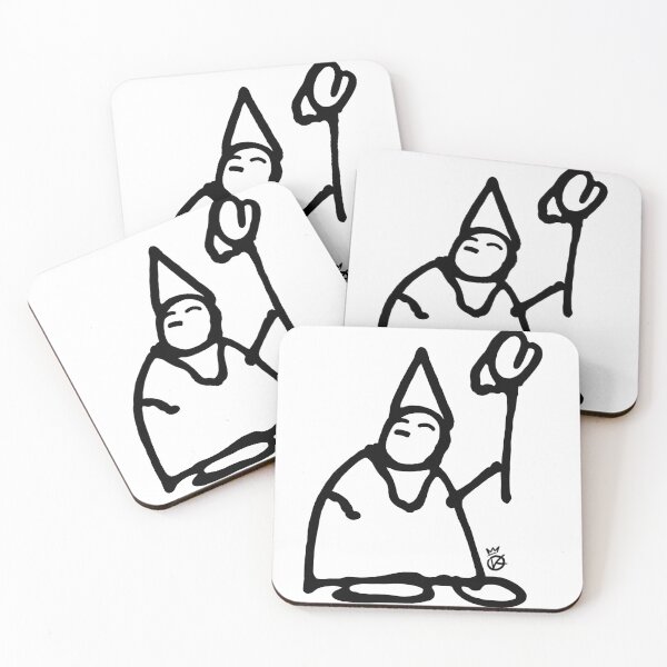 Item preview, Happy Jester Doodle - Playful Court Sketch designed and sold by OlenaKoshevaArt.