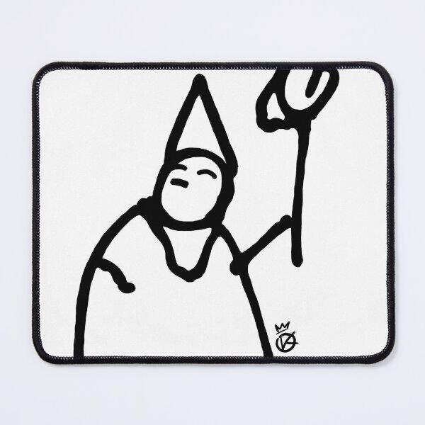 Item preview, Happy Jester Doodle - Playful Court Sketch designed and sold by OlenaKoshevaArt.