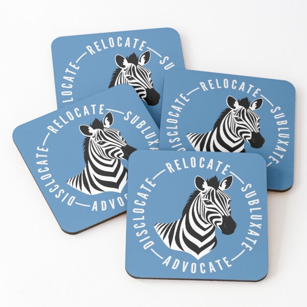 Item preview, EDS Warrior Zebra – Dislocate, Relocate, Subluxate, Advocate designed and sold by Designs by Jesabee.