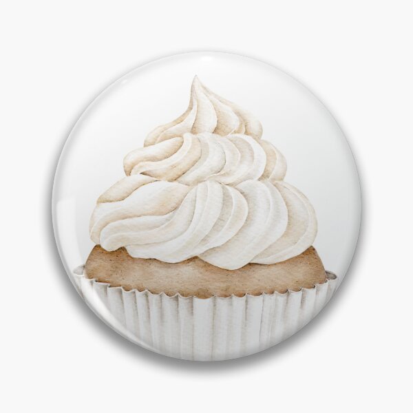 Item preview, Vanilla cupcake sticker and phone case, hand painted designed and sold by eves_aquadreams.