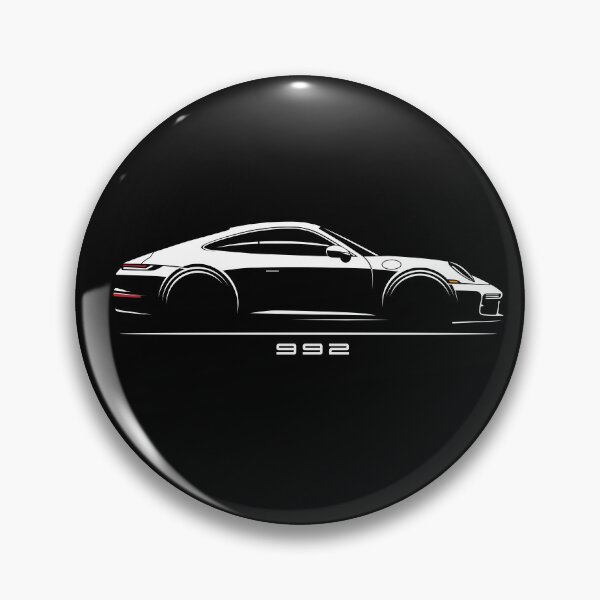 Item preview, Porsche 992 silhouette illustration designed and sold by blackdogshop.