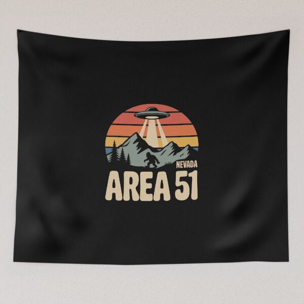 Item preview, Area 51 Nevada – UFO Sunset Badge designed and sold by Enea Kelo.