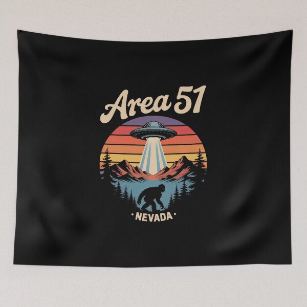 Item preview, Area 51 Nevada – UFO Sunset Badge designed and sold by Enea Kelo.