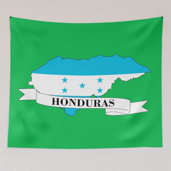 Item preview, Flag map of Honduras designed and sold by visual adventures.