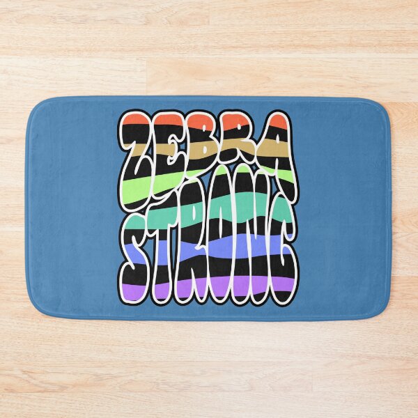 Item preview, Zebra Strong - EDS Warrior Rainbow designed and sold by Designs by Jesabee.