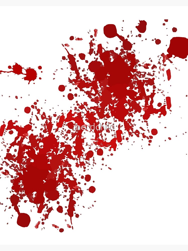 Bloody Good Fake Blood Splatter Art Board Print for Sale by nerdchild