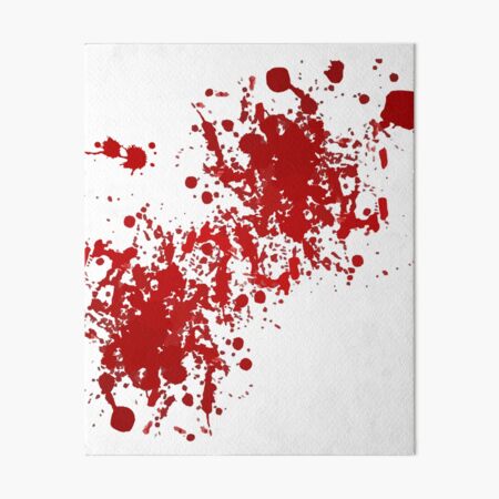 Bloody Good Fake Blood Splatter Art Board Print for Sale by nerdchild