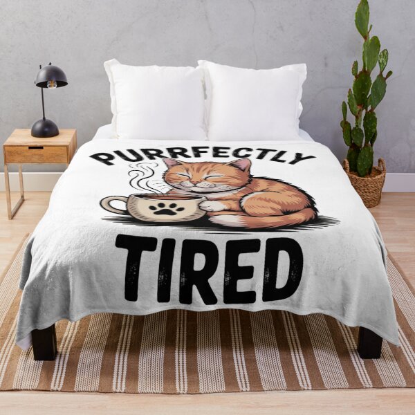 Item preview, Purrfectly Tired designed and sold by MerchVisionary.
