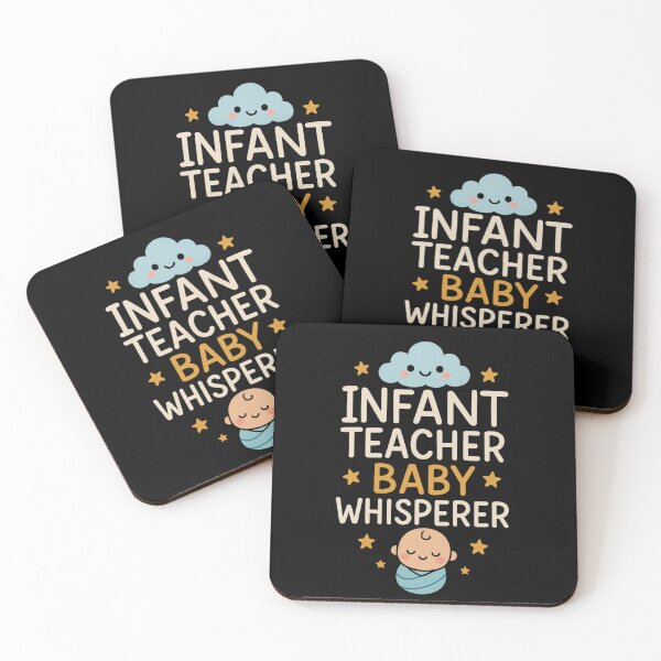 Item preview, Infant Teacher Baby Whisperer Cute Pastel Design – Crown & Cloud Cartoon Style designed and sold by 9morethan9®.