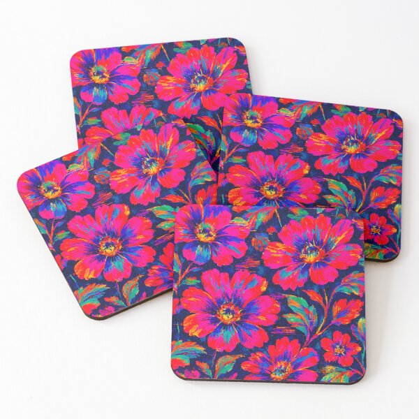 Item preview, Electric Bloom: Abstract Floral Glitch Art in Maximalist Colors designed and sold by Psycho-Crazy.